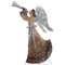 Northlight 60" Gold LED Lighted Angel with Trumpet Outdoor Christmas Decoration